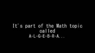 algebra song (I'm yours)