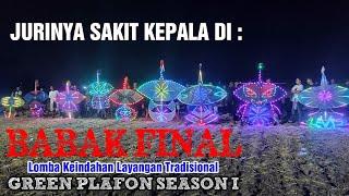 Terbang Malam H-3 Ke-10 Finalis Layangan Tradisional Bugis di Green Plafon Season I Baranti, Sidrap