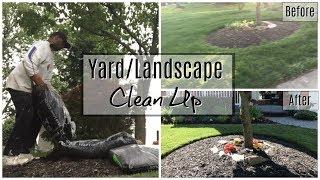 Start to Finish Front Yard/Landscape Clean Up | Time Lapse Before & After