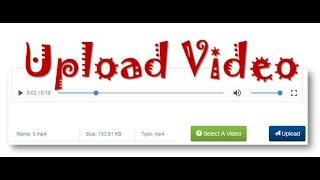 Angular JS : file upload -- preview, upload and load videos with php