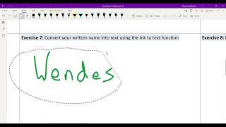 OneNote Ink to text