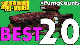 Top 20 Best Guns and Weapons in Borderlands: The Pre-Sequel! #PumaCounts