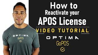 How to Reactivate your OPTIMA APOS License