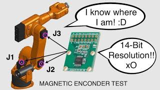 Mini Robot Arm Magnetic Encoder Test