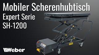 Mobiler Scherenhubtisch Weber Expert Serie SH-1200