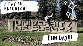 A DAY IN MY LIFE/JOURNEY TO BRIGHTON/MINI UNIVERSITY OF SUSSEX TOUR