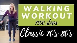 Classic 70s 80s Walking Workout | 7500 Steps in 1 Hour | Rock Walk at Home