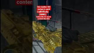 M4 Oni slasher in gold #callofduty #fyp #gold