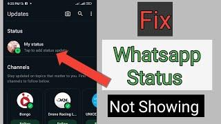 How to fix Whatsapp status not showing