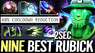  NINE World Best Rubick -68% CD MID — 2S CD Timewalk Octarine + Prism + Aghanim WTF META Dota 2 Pro