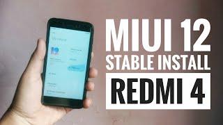 Miui 12 Stable Redmi 4 Install | Redmi 4 Miui 12 Update Kaise Karen | Miui 12 Stable Redmi4 4a, 5a