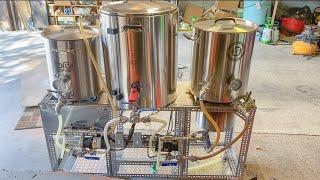 How to make all grain beer, 3 vessel single tier brewing system. #brewingbeer #homebrew #homebrewing