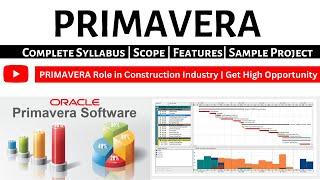 Primavera P6 Project Management Software | Complete Syllabus with Sample Project