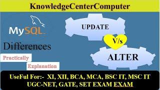 Difference Between Alter And Update in MySQL With Example | Practical Example