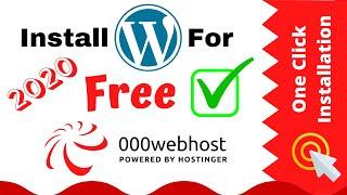 How to Install WordPress on 000webhost [FREE Web Hosting]