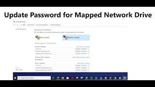 How to Update Login Credentials for a Mapped Network Drive 2024