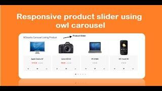 Opencart Responsive product slider using owl carousel