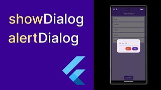 Flutter: create showDialog & alertDialog with simple example