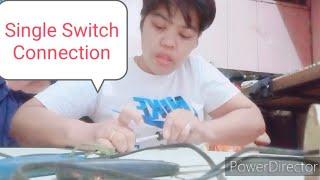 HOW TO MAKE SINGLE SWITCH, 1 BULB WIRING CONNECTION//By PILILIT family Vlog