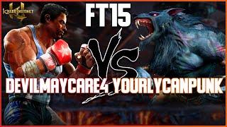 FT15 - DevilMayCare4 vs YourLycanPunk - TJ Combo vs Sabrewulf - KI Anniversary Edition