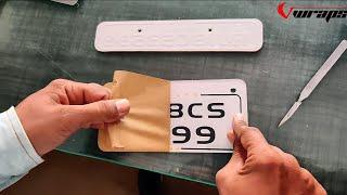 How To Make 3D/Transperent Number Plate | Vwraps Sikar |