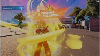 FORTNITE | PRIMERA PARTIDA CON GOKU Y PRIMERA VICTORIA MAGISTRAL [SIN HABLAR, A LO LINK]