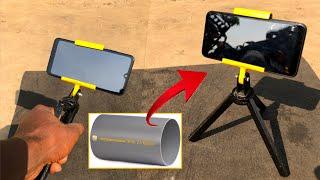 how to make video making stand at home | make mobile tripod at home with pvc pipe simple tripod