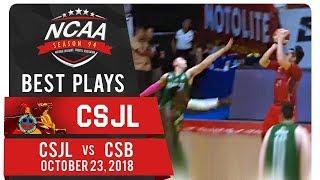 NCAA 94 MB: Bong Quinto rises up for the nifty fadeaway over the defense! | CSJL | Best Plays