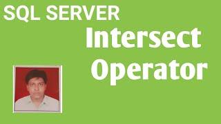 INTERSECT Operator In Sql