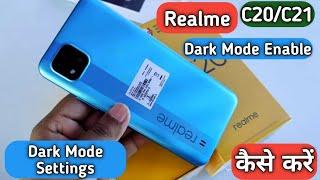 How To Enable Dark Mode in Realme C20,How To Use Dark Mode in Realme C20,Dark Mode Settings