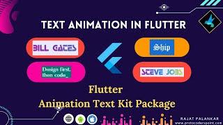 flutter text animation - animated text kit package