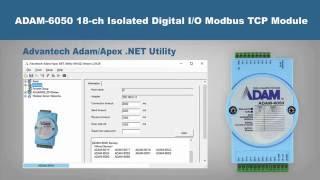 Advantech ADAM 6050 18 ch Isolated Digital IO Modbus TCP Module Walkthrough