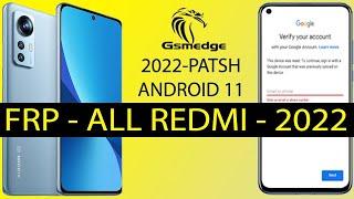 FRP All Xiaomi Redmi MIUI 12.5 Bypass Google Account Android 11