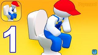 Toilet Fever - Gameplay Walkthrough Part 1 Toilet Game 3D (Android,iOS)