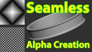 How to create seamless Alpha In Zbrush / Photoshop /Tips