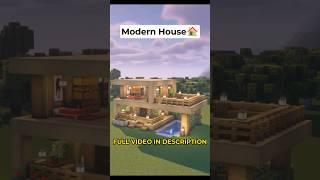 Best Modern Survival House  in Minecraft (Easy) Tutorial #minecraft #shorts #minecraftshorts