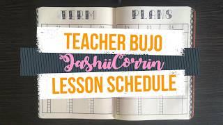 Teacher Bullet Journal | Lesson Scheduling