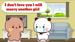 Dudu don't love bubu l bubu dudu l peach goma l milk mocha l panda bear l bear or panda l cute story