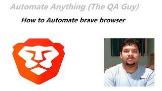 How to use selenium automation tool in brave browser