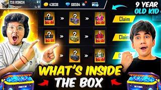 Garena Sent Us 100 Rare Bundle CratesGifting All Crates To 9 Year Old Boy -Garena Free Fire