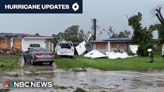 Florida communities damaged by tornado ahead of Hurricane Milton