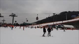 South Korea Skiing / Snowboarding for Beginners 