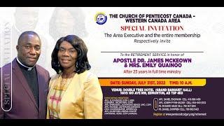 A Documentary of Apostle Dr. James McKeown & Mrs. Emily Quainoo's Ministry