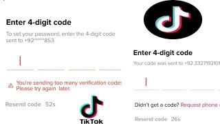 how to fix Tik Tok verification code problem slove? Tiktok  inter 4 distal not received  code