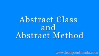 Abstract Class C# | Abstract Method C# | Tech Point Fundamentals #techpointfundamentals