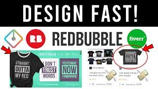 How to Make Redbubble Designs Faster | IT WORKS!!