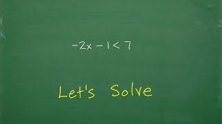 How to solve the Basic Algebra Inequality- step by step