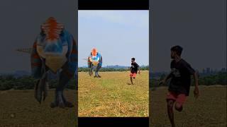 Dinosaur Attack Boy In Real Life | #trexchase #shorts