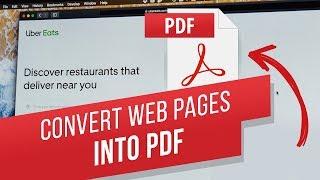 Convert Webpages to PDF on iPhone