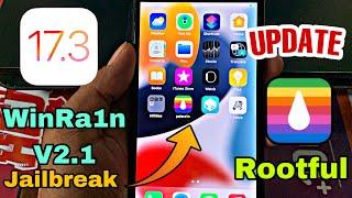 Update WinRa1n v2.1 Jailbreak iOS 15.8 - iOS 17.3 no USB Rootless/Rootful on iPhone/iPad devices